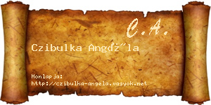 Czibulka Angéla névjegykártya